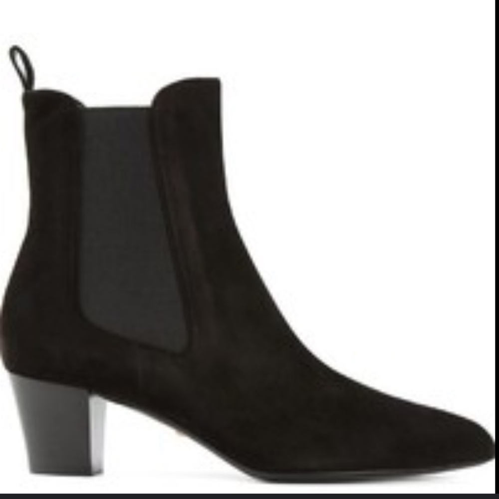 Gucci Black Suede Ankle Boots